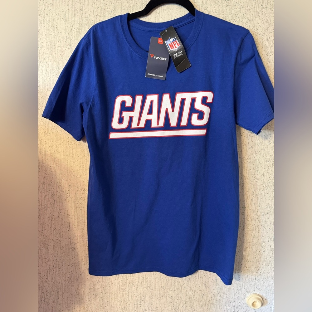 NFL Men's Short Sleeve T-Shirt w/ Double Sided Graphics NY Giants 1 NWT 1 NWOT